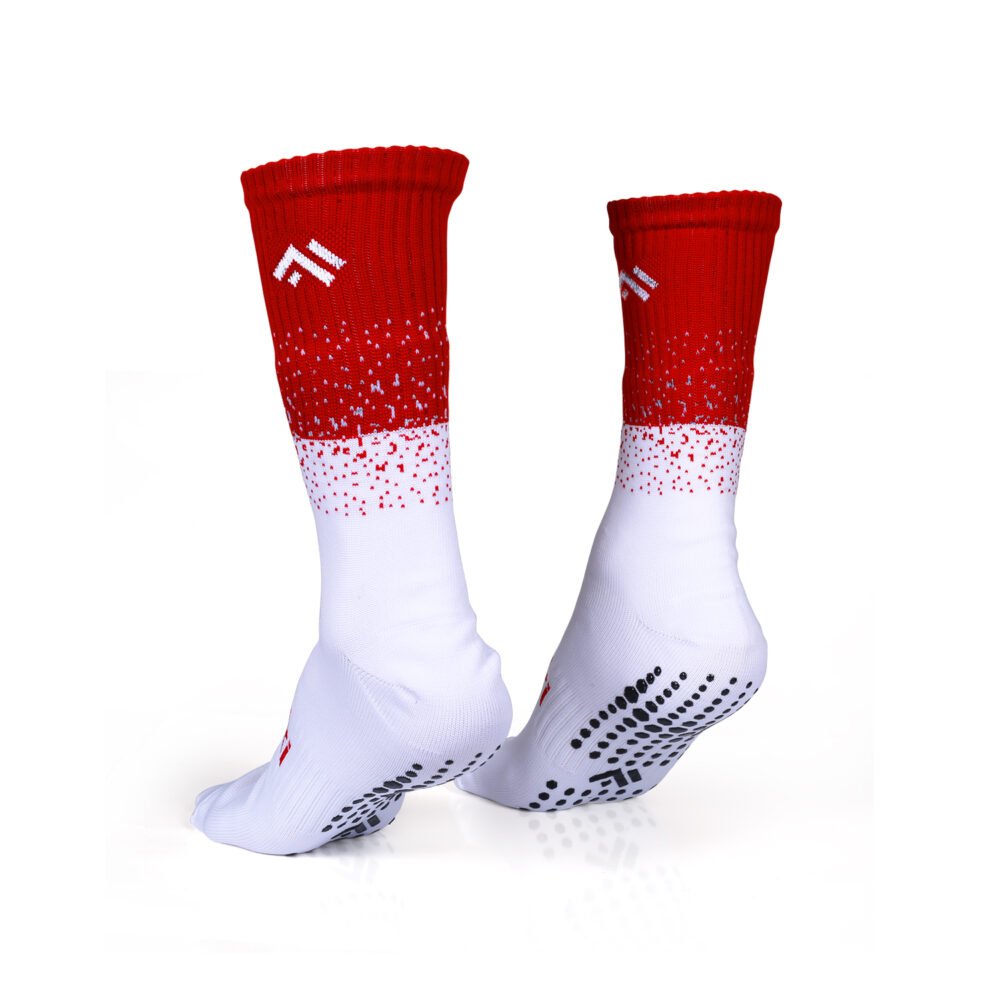 Mizaki Boom White & Red ( Grip Socks ) - Image 3
