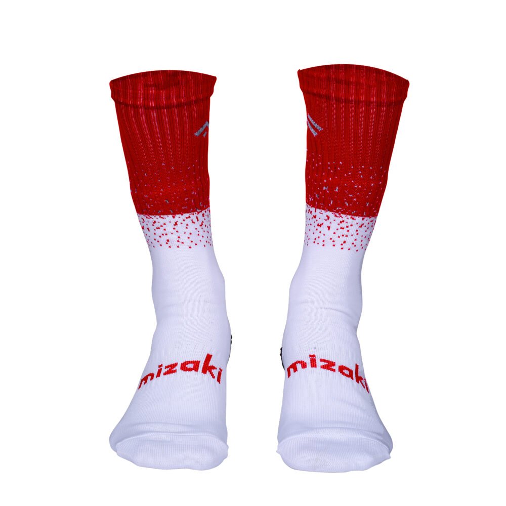 Mizaki Boom White & Red ( Grip Socks ) - Image 4