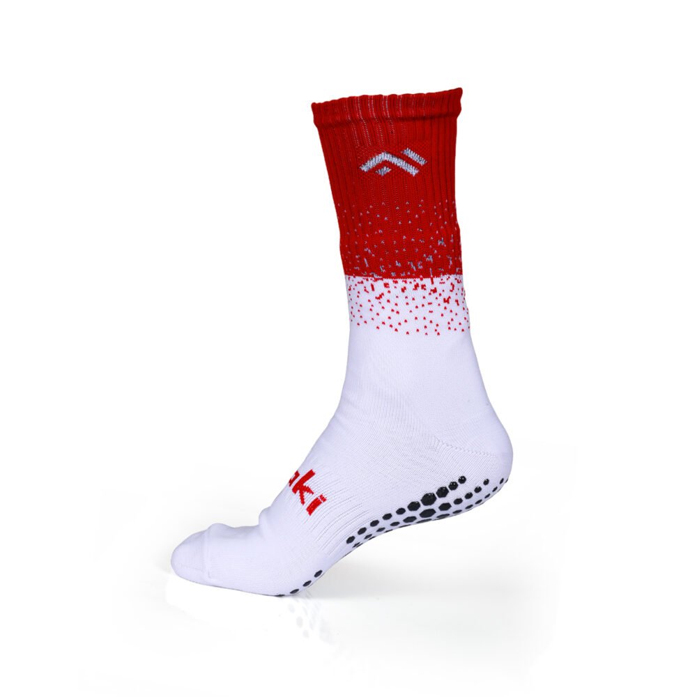 Mizaki Boom White & Red ( Grip Socks )