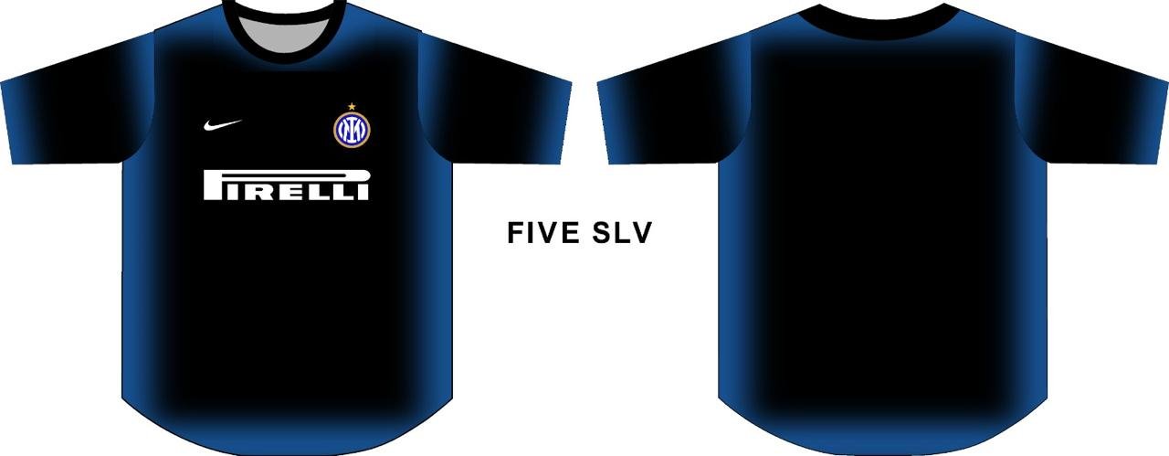 Inter Milan Five Sleeve ( Black & Blue )