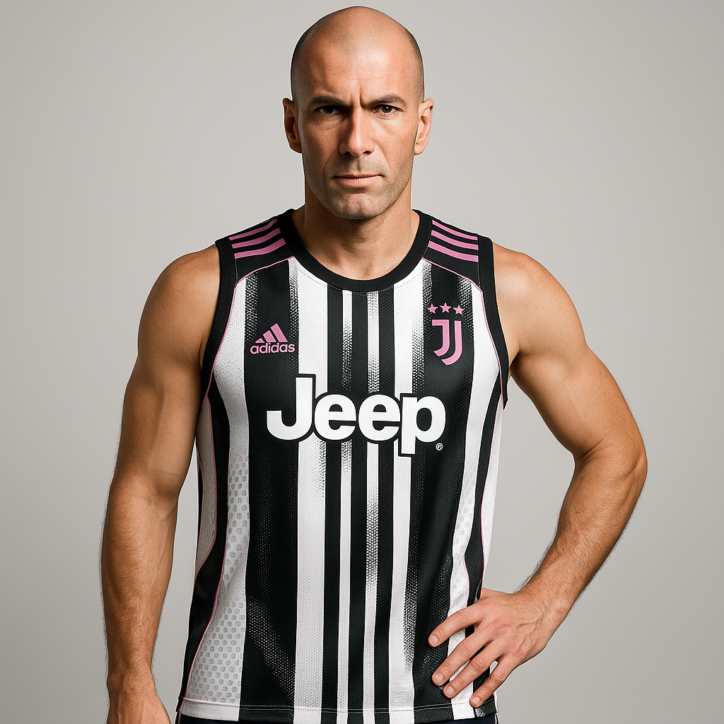 Juventus Zidane 21- Sleeveles Jersey ( White )