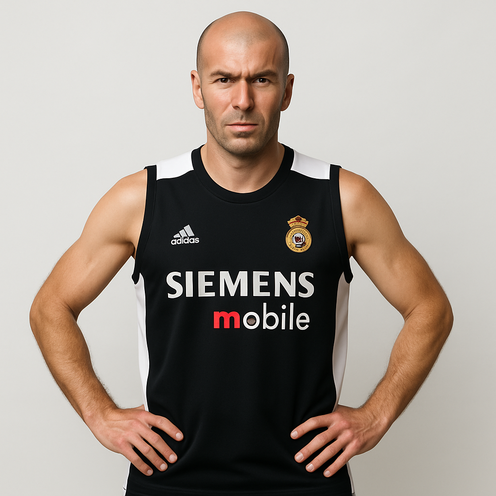 Real Zidane 5- Sleeveles Jersey ( Black )