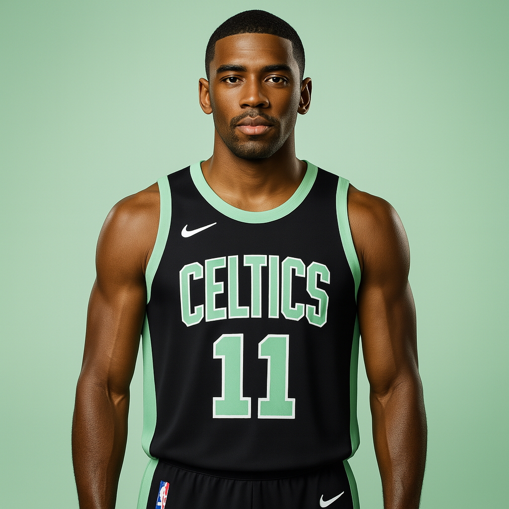 IRVING-11 Sleveles Jersey ( Black + Green )