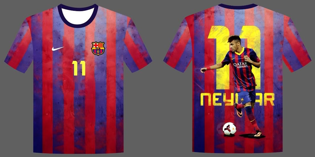 Barcalona Neymar-11 Normal Jersey With Photo