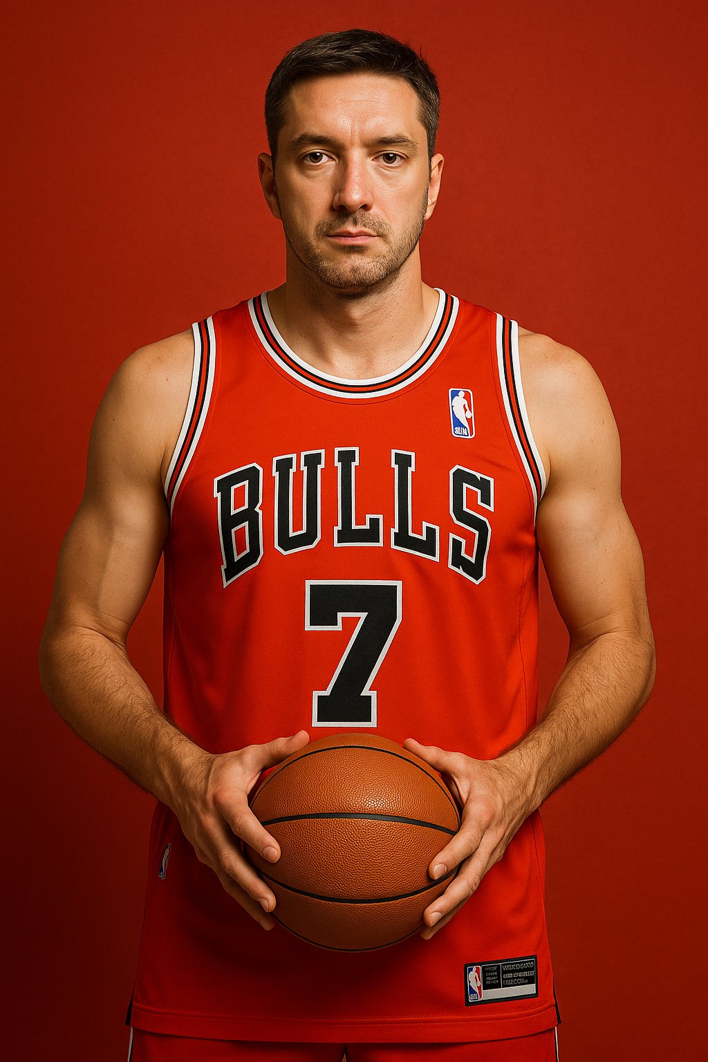 Kukoc-7 Bulls Sleeveless Jersey ( Orange )