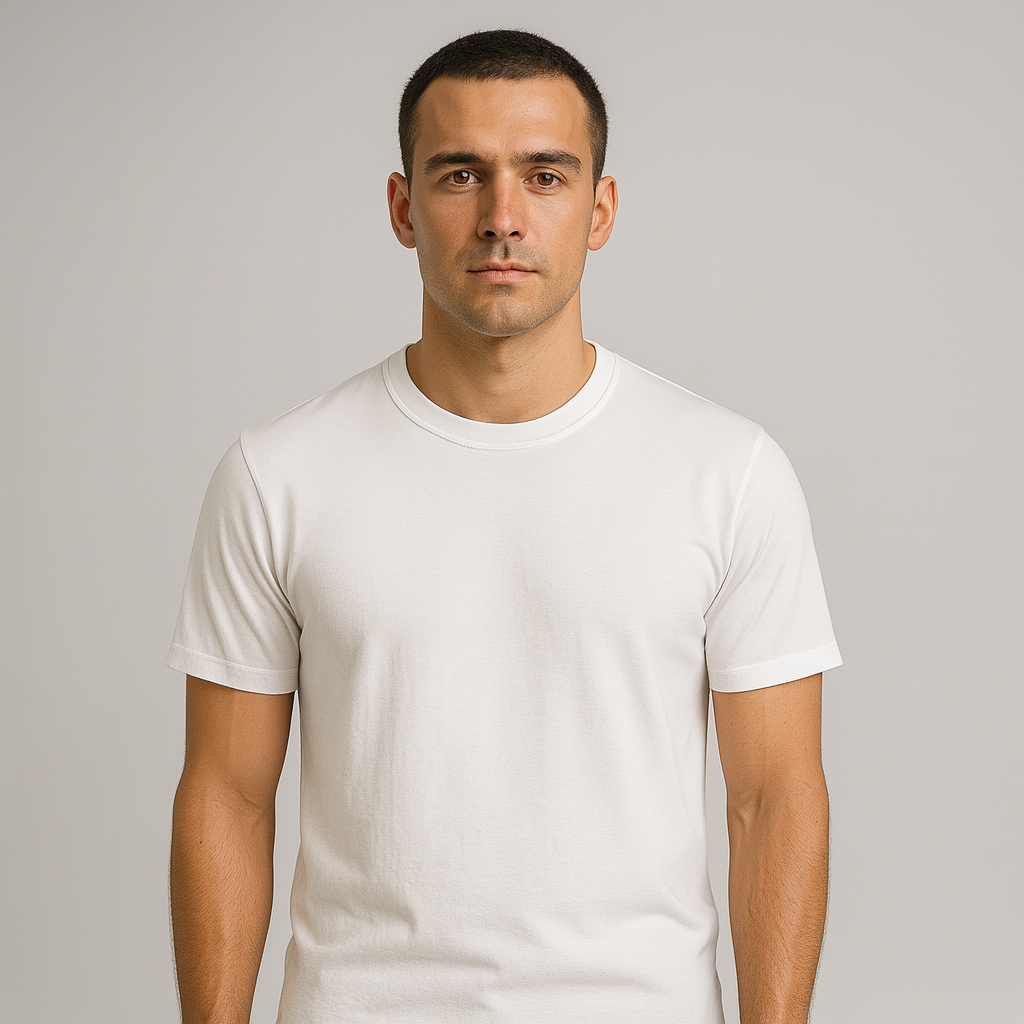 Plain Jersey Solid Colour ( White )
