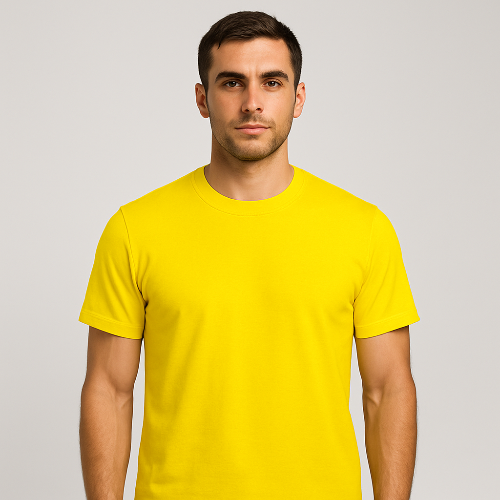 Plain Jersey Solid Colour ( Yellow )