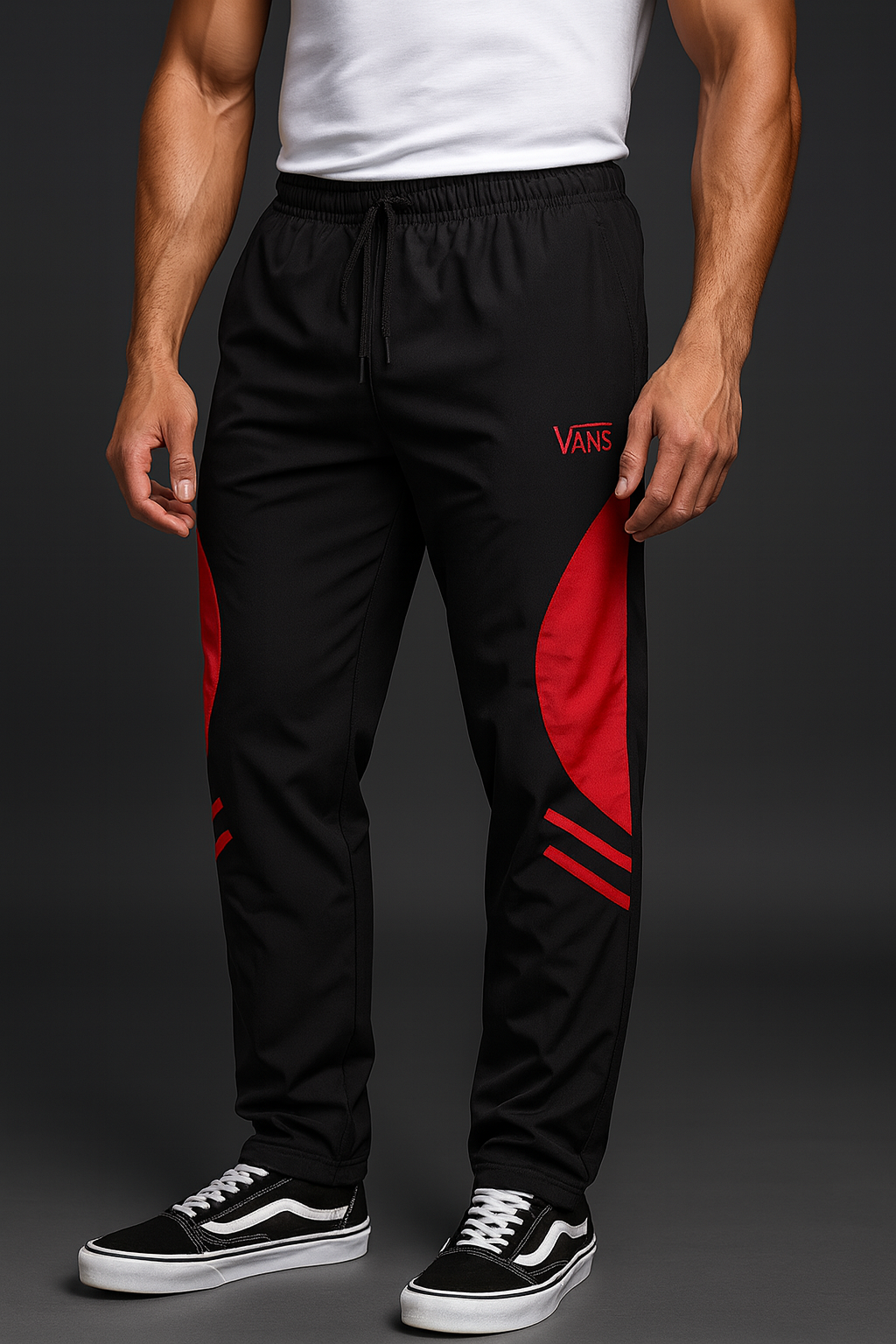 Vans NS Baggy Track Pant Embroidery ( Black )