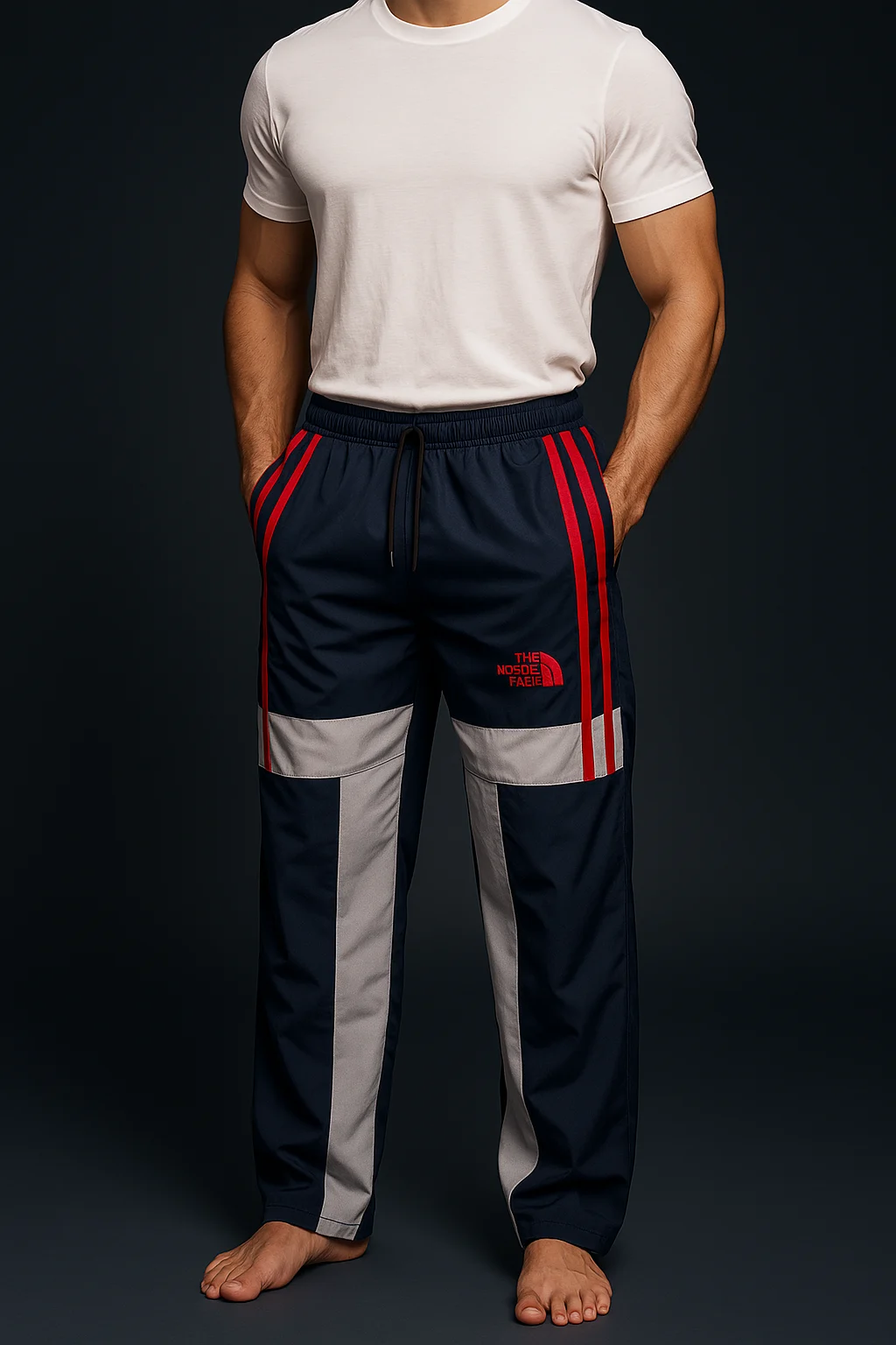 North Face  NS Baggy Track Pant Embroidery ( Navy )