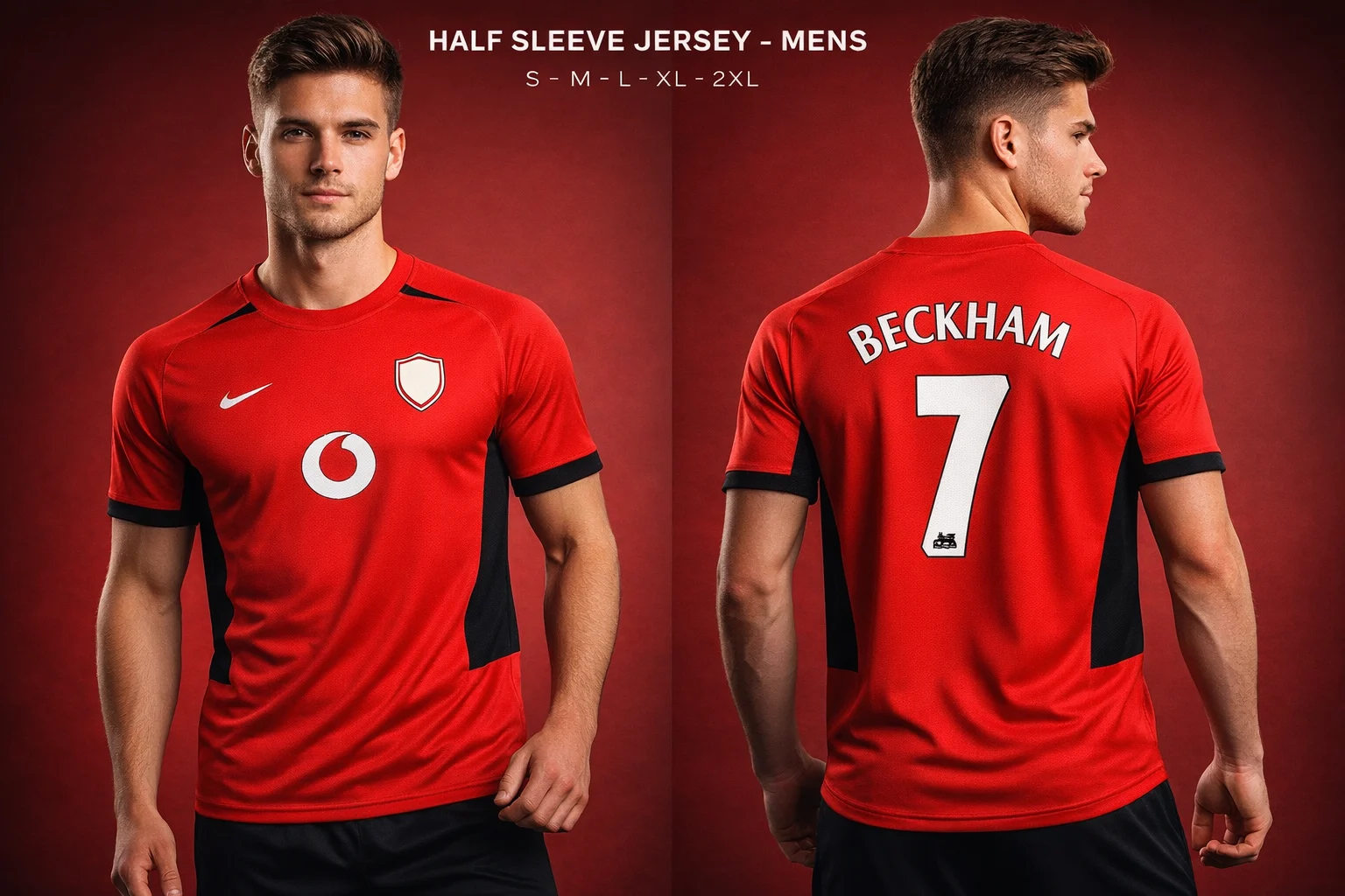 MANCHESTER UNITED BECKHAM 7 NORMAL JERSEY - RED