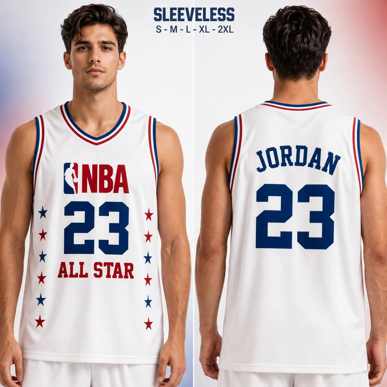 JORDAN 23 SLEEVLESS (NBA) - WHITE